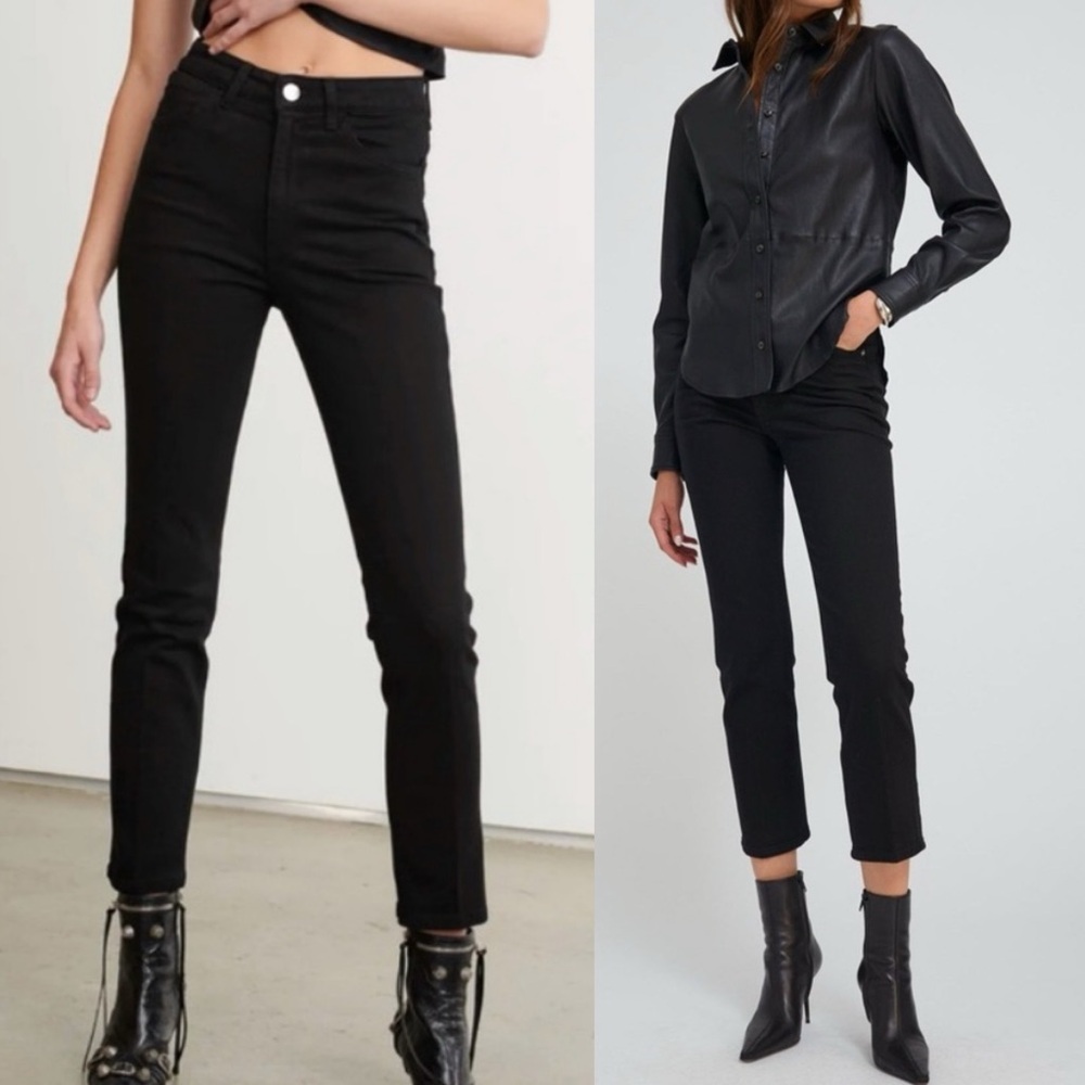 SPRWMN Stevie Skinny Straight Leg Denim Jeans Black - Picture 3 of 14
